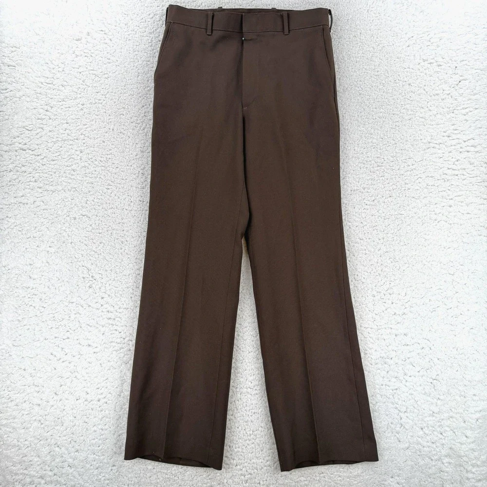 Vintage Levis Action Slacks Pants Mens 31x32 Brown Dress Slacks Office Wear